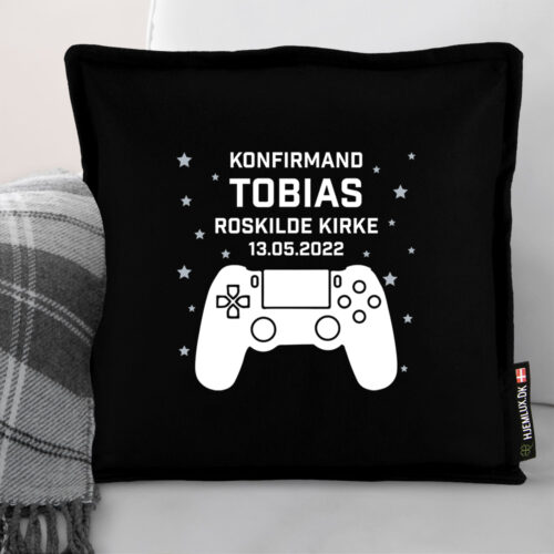 Alternative view of Konfirmation gamer med stjerner | Pyntepude i filt