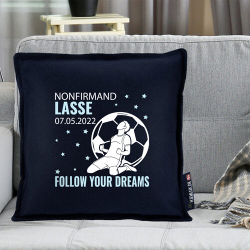 Alternative view of Nonfirmation Follow Your Dreams - Fodbold #3 | Pyntepude i filt