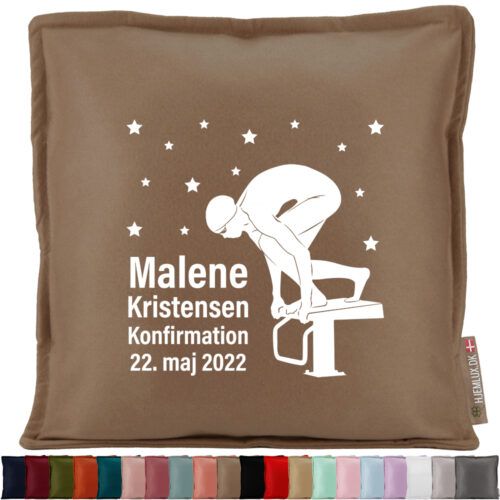 Konfirmation - Svømning #2 | Pyntepude i filt