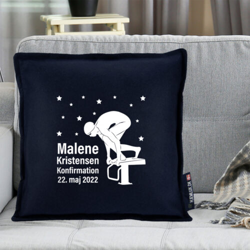 Alternative view of Konfirmation - Svømning #2 | Pyntepude i filt