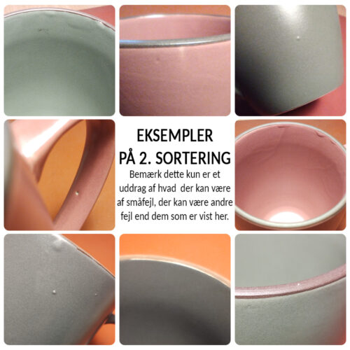 2. sortering | Tekst m. tre hjerter | Krus stentøj - Image 3