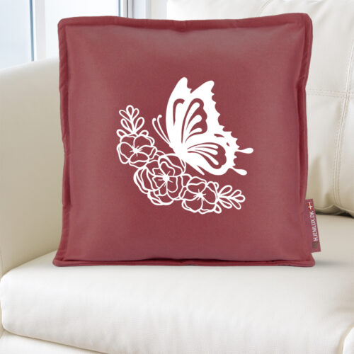 Alternative view of Butterfly with flowers #1 | Pyntepude i filt