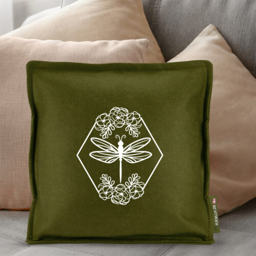 Alternative view of DragonflyHexagon | Pyntepude i filt