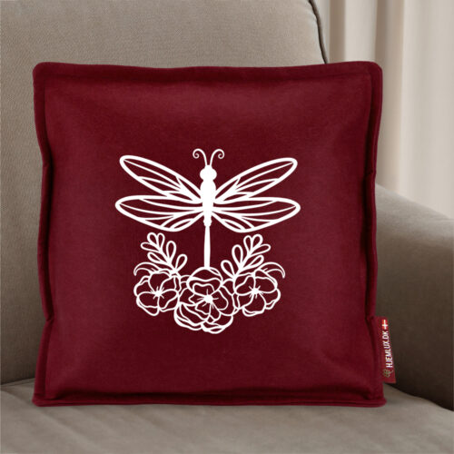 Alternative view of Dragonfly with flowers | Pyntepude i filt