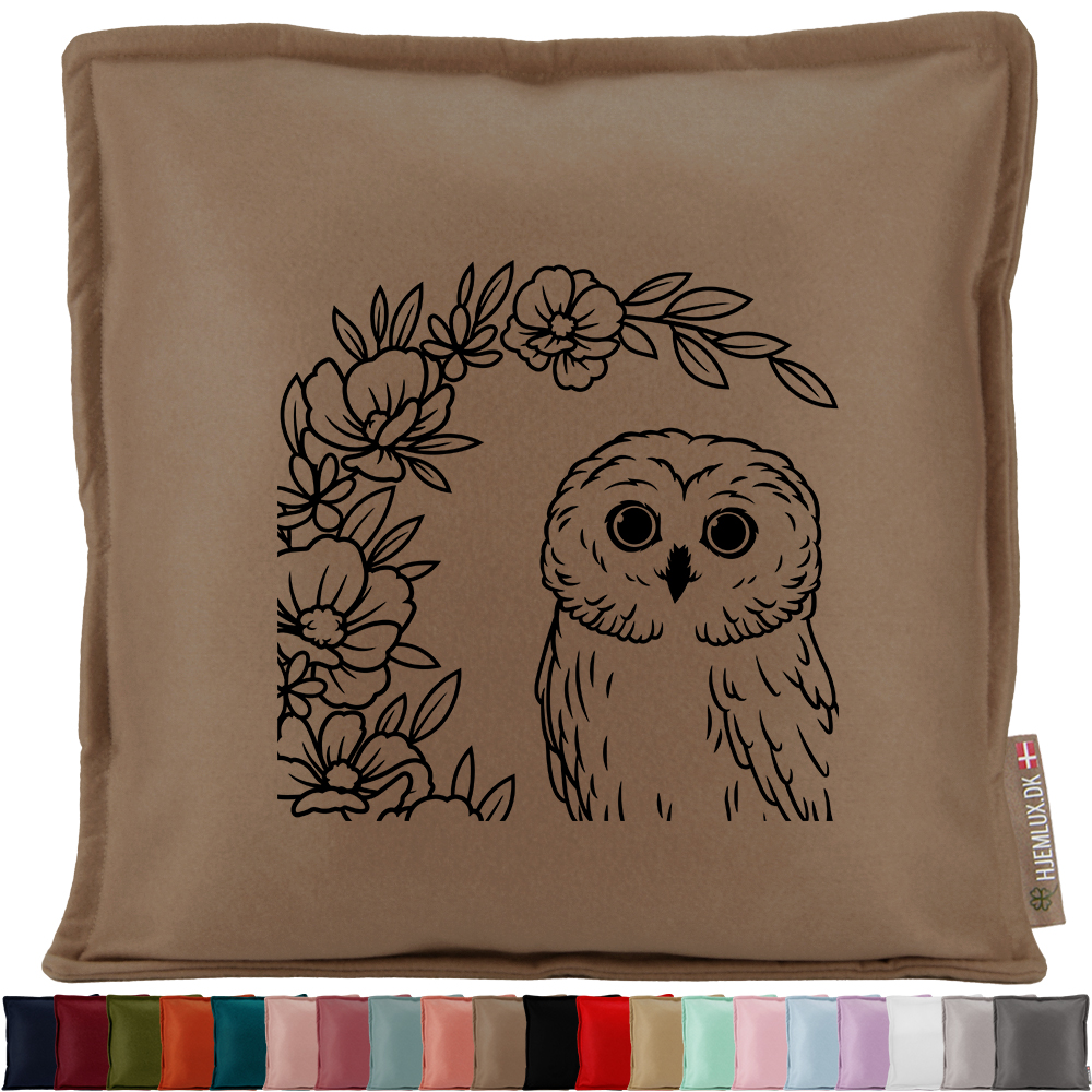 Owl with flowers #1 | Pyntepude i filt