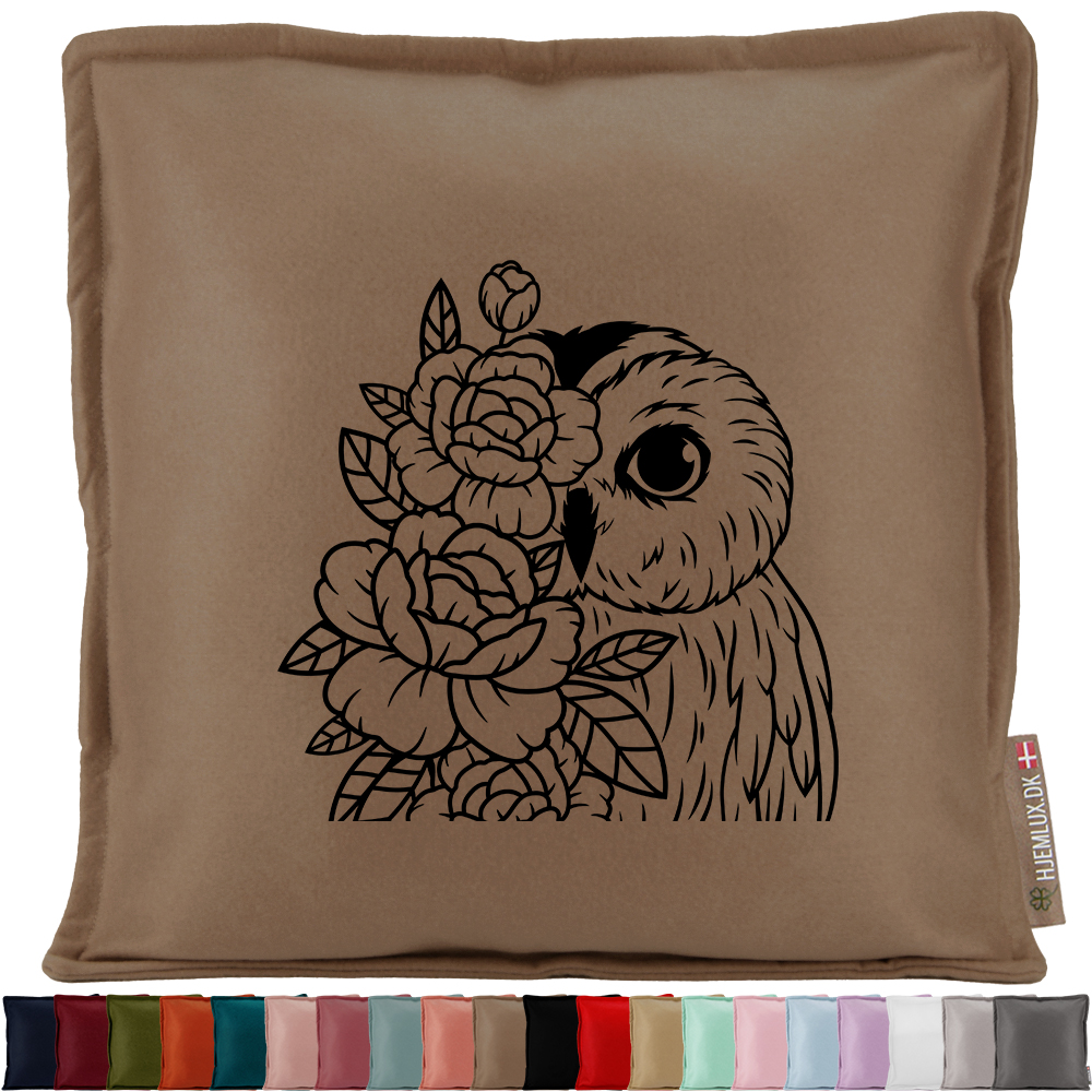Owl with flowers #2 | Pyntepude i filt