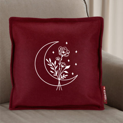 Alternative view of Floral moon #1 | Pyntepude i filt