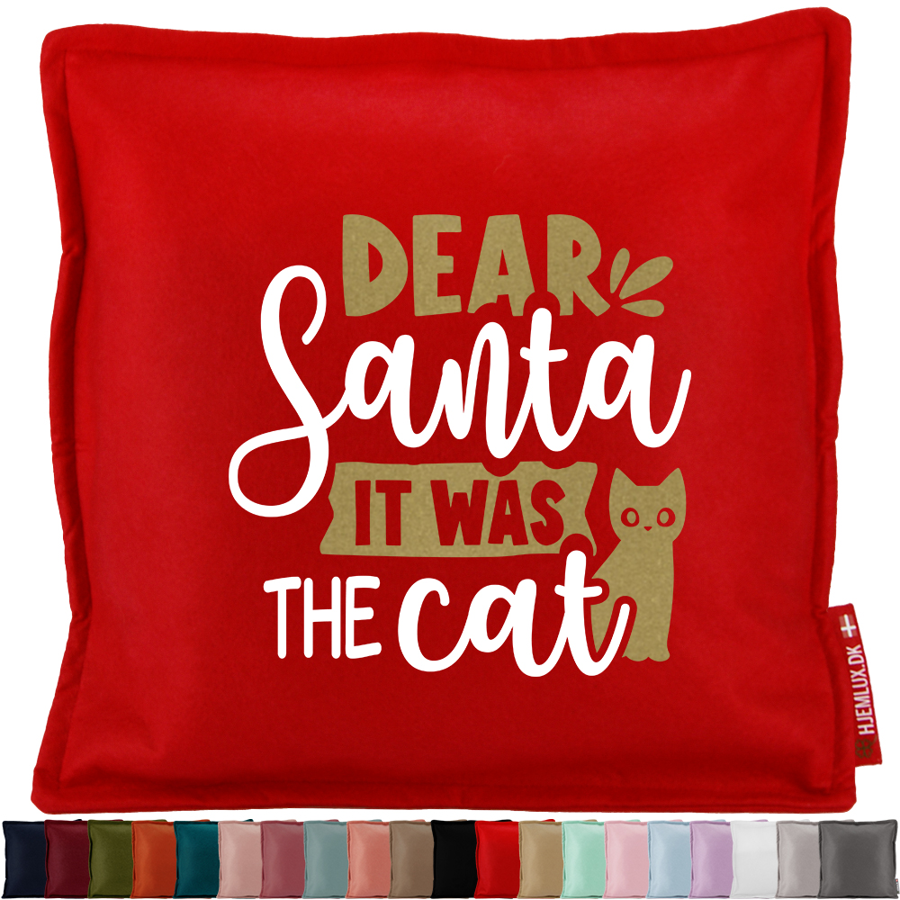 Funny Christmas – Dear Santa, it was the cat | Pyntepude i filt