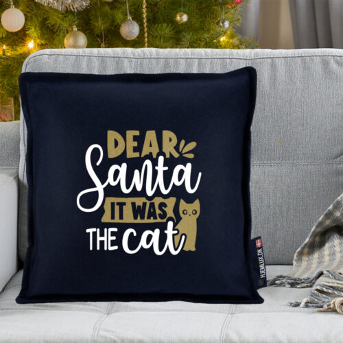 Alternative view of Funny Christmas – Dear Santa, it was the cat | Pyntepude i filt