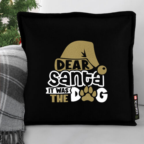 Alternative view of Funny Christmas – Dear Santa, it was the dog | Pyntepude i filt