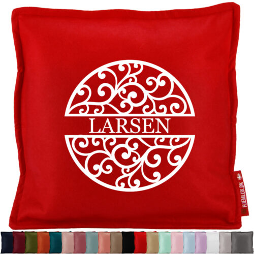 Juledekoration med valgfri tekst | Pyntepude i filt