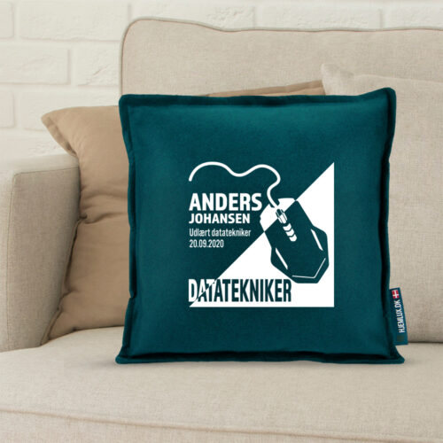 Alternative view of Udlært datatekniker design 1 | Pyntepude i filt