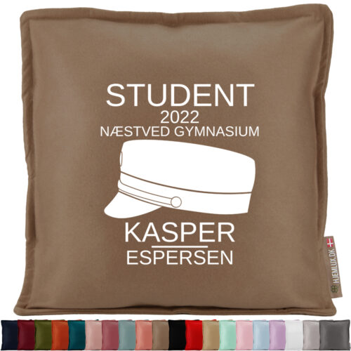 Studenterhue med data | Pyntepude i filt