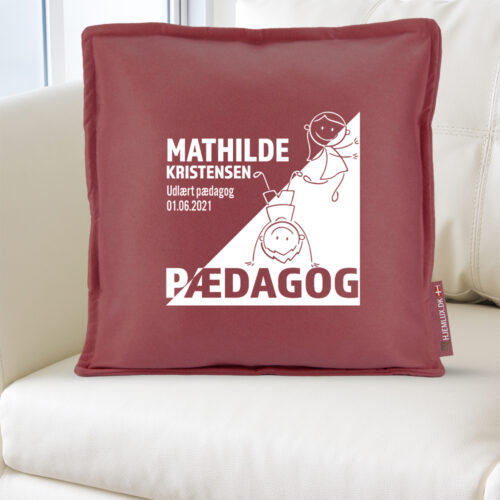 Alternative view of Udlært pædagog design 1 | Pyntepude i filt