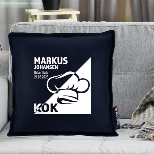 Alternative view of Udlært kok design 1 | Pyntepude i filt