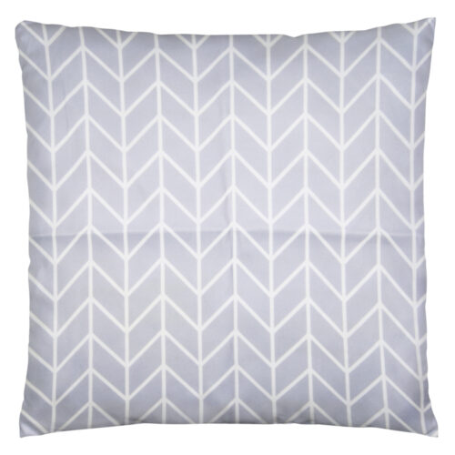 Light grey ZigZag | Pyntepudebetræk med print