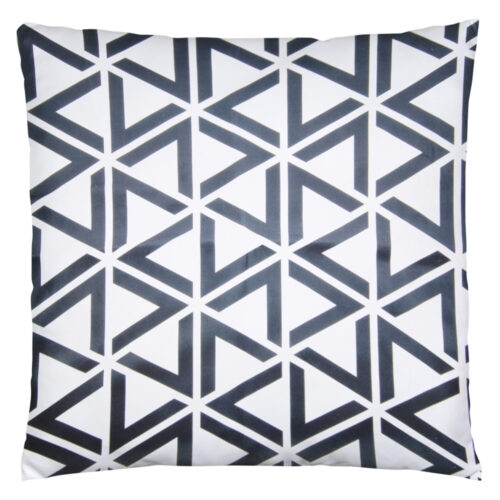 Dark grey motif | Pyntepudebetræk med print