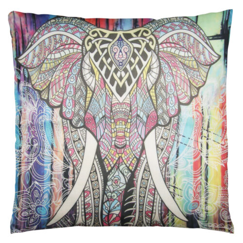 Doodle art elephant #8 | Pyntepudebetræk med print