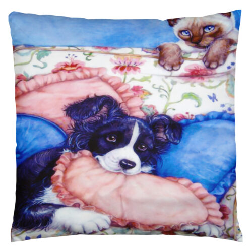 Dog & cat #4 | Pyntepudebetræk med print