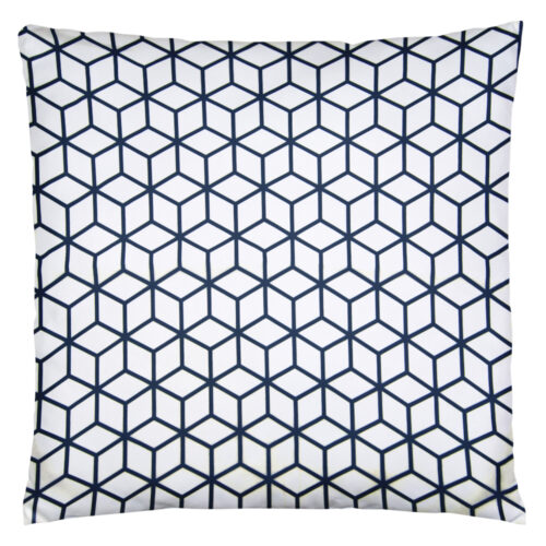 Dusty dark blue motif #2 | Pyntepudebetræk med print