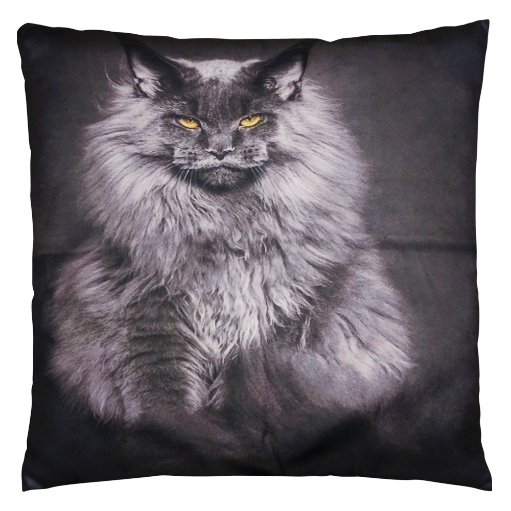 Black Maine Coon | Pyntepudebetræk med print