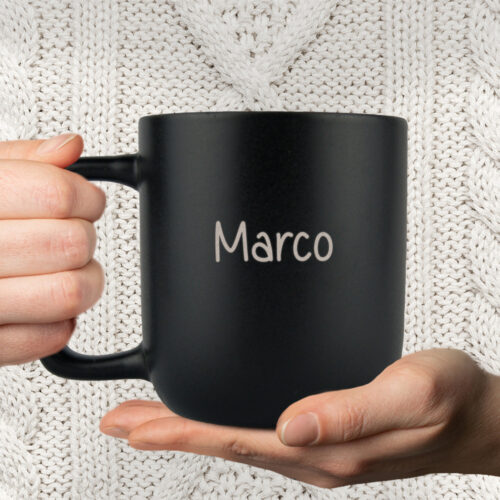 Alternative view of Navn skrift #2 | Krus med gravering