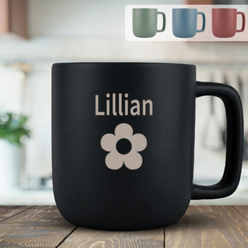 Bloom "Classic" med navn | Krus med gravering