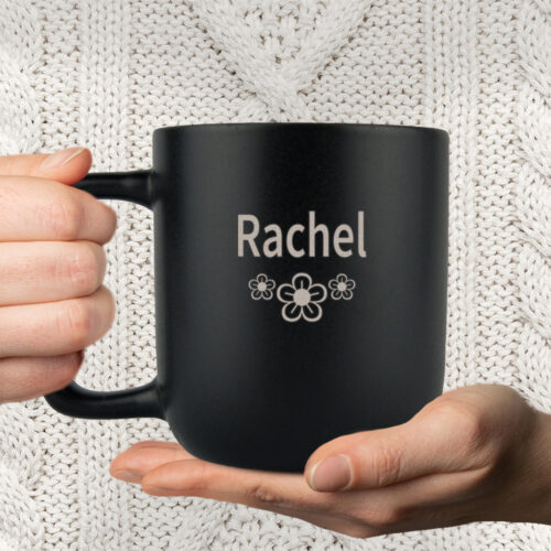 Alternative view of Flora "Garland" med navn | Krus med gravering