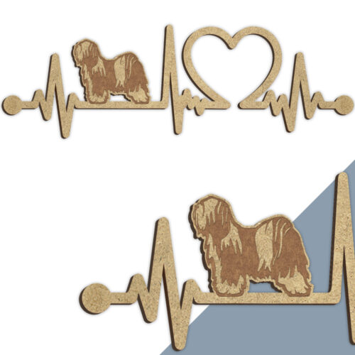 Alternative view of Tibetanske Terrier | Heartbeat skilt (træfiber)