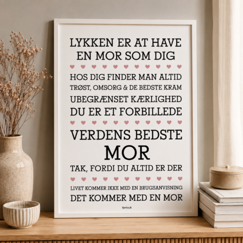 Alternative view of Lykken er at have en mor som dig | Plakat