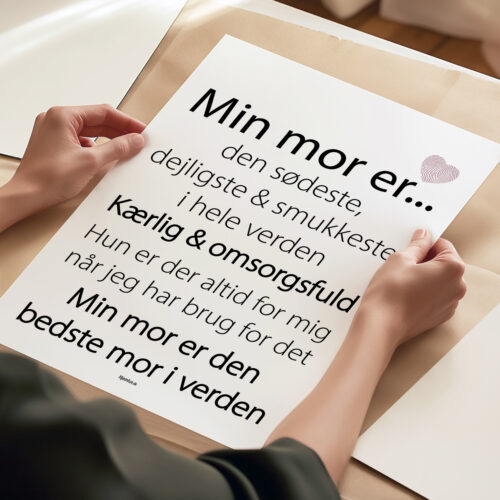 Min mor er den bedste mor i verden | Plakat - Billede 3
