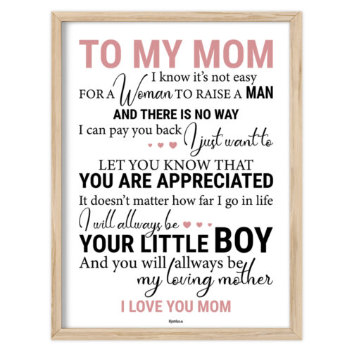 To my mom | Plakat