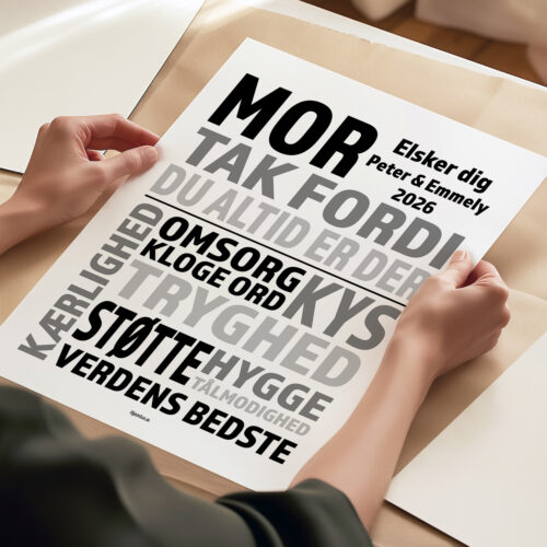 Mor, tak fordi du altid er der | Plakat - Billede 3