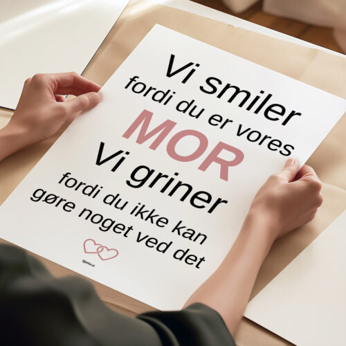 Vi smiler fordi du er vores mor... | Plakat - Billede 3