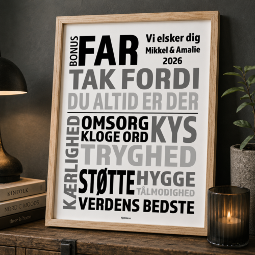 Alternative view of Bonusfar, tak fordi du altid er der | Plakat