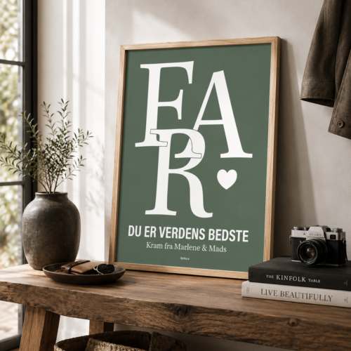 Alternative view of Far, du er verdens bedste... full color | Plakat