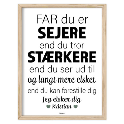 Du er sejere end du tror - far | Plakat
