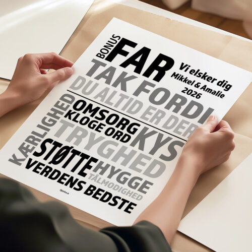 Bonusfar, tak fordi du altid er der | Plakat - Billede 3