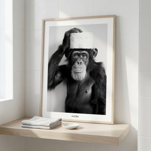 Alternative view of Fun'N Cheek Bathroom Chronicles – Ape-solutely Fabulous | Plakat