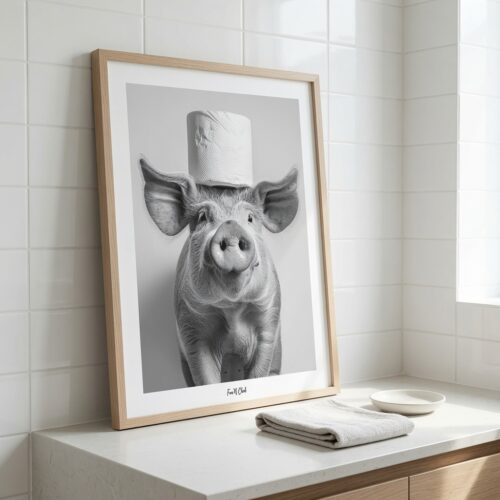 Alternative view of Fun'N Cheek Bathroom Chronicles – Pig Deal | Plakat