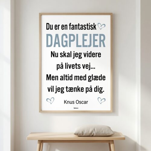 Alternative view of Du er en fantastisk dagplejer | Plakat