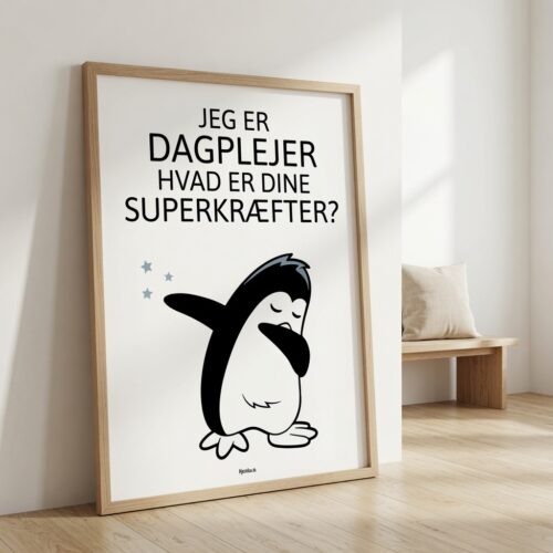 Alternative view of Jeg er dagplejer, hvad er dine superkræfter? | Plakat