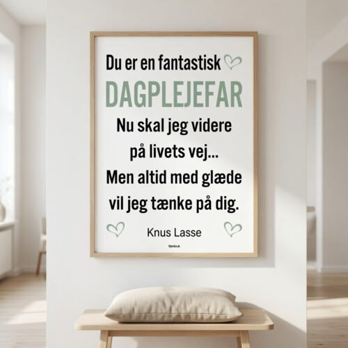 Alternative view of Du er en fantastisk dagplejefar | Plakat