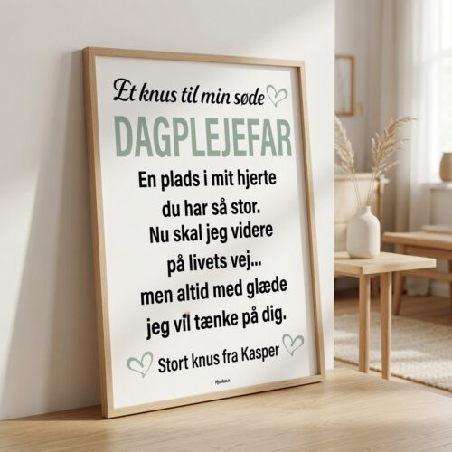 Alternative view of Et knus til min søde dagplejefar | Plakat