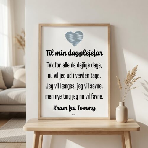 Alternative view of Til min dagplejefar | Plakat