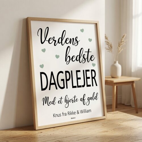 Alternative view of Verdens bedste dagplejer med et hjerte af guld | Plakat