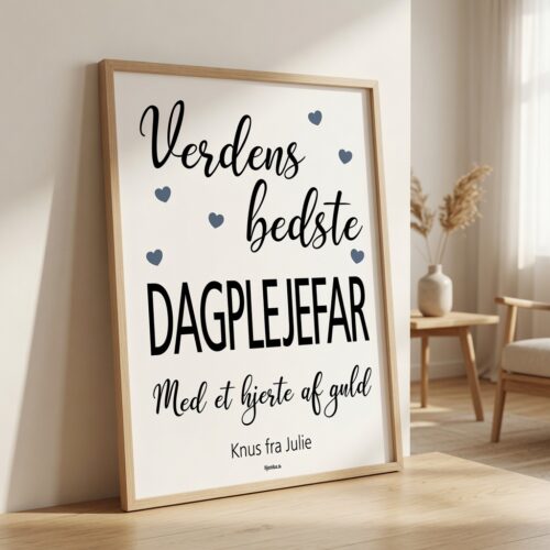 Alternative view of Verdens bedste dagplejefar med et hjerte af guld | Plakat