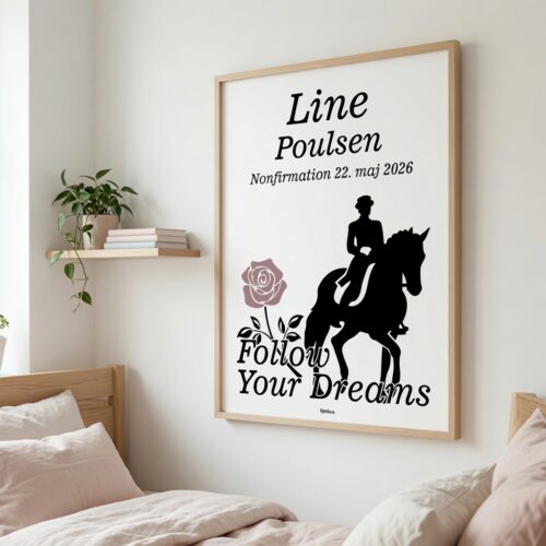 Alternative view of Nonfirmation Follow Your Dreams - dressurhest | Plakat