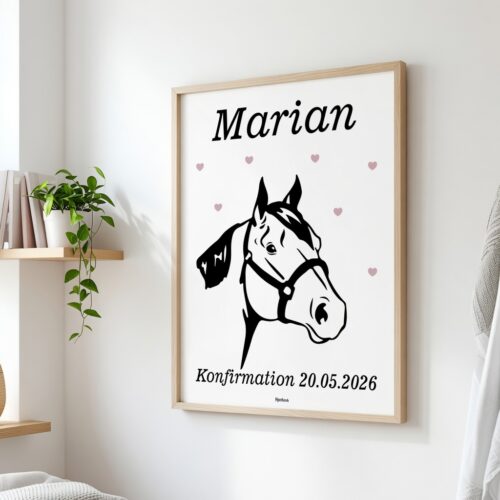 Alternative view of Konfirmation hest | Plakat