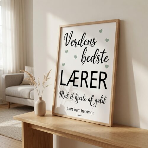 Alternative view of Verdens bedste lærer med et hjerte af guld | Plakat